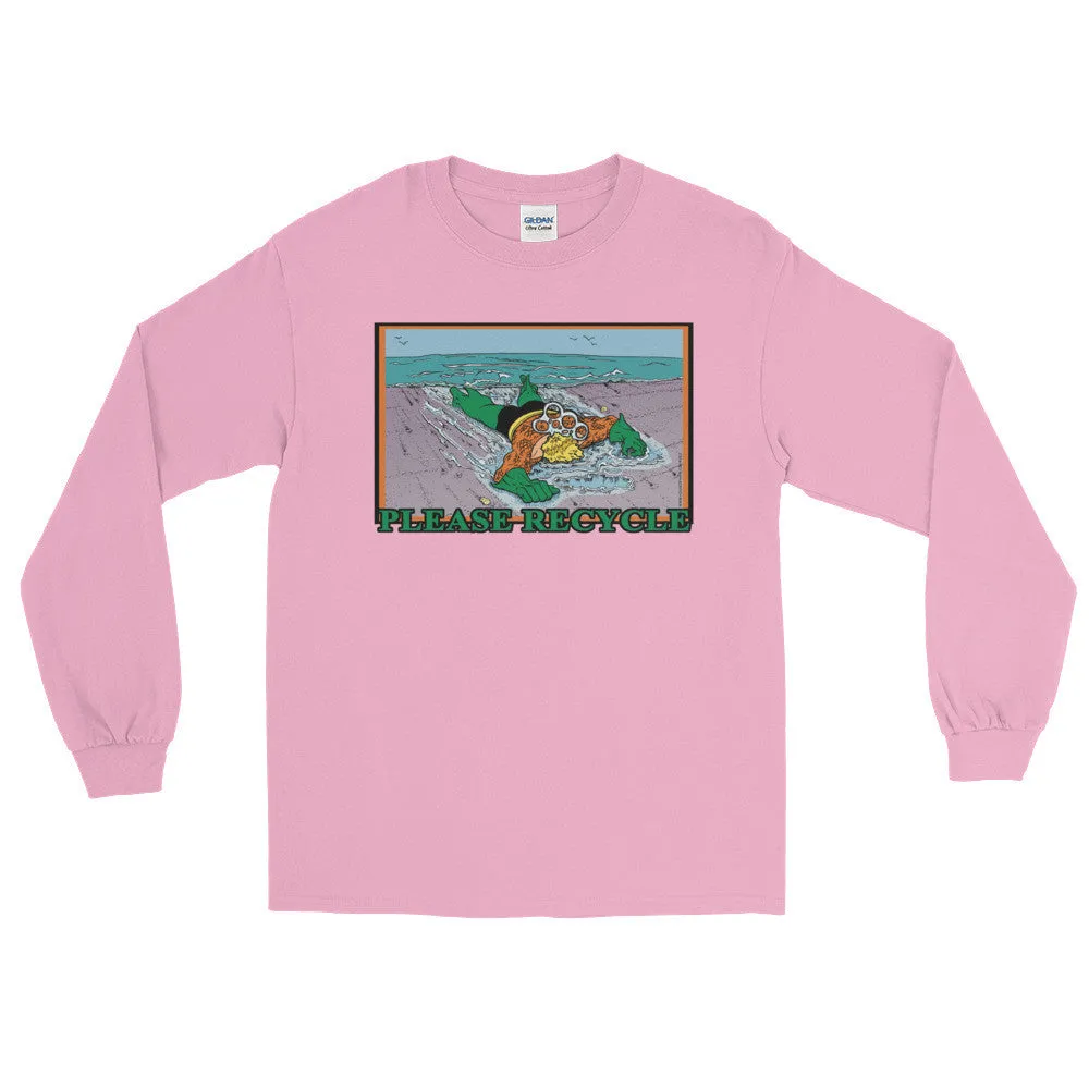 Please Recycle Superhero Long Sleeve Shirt