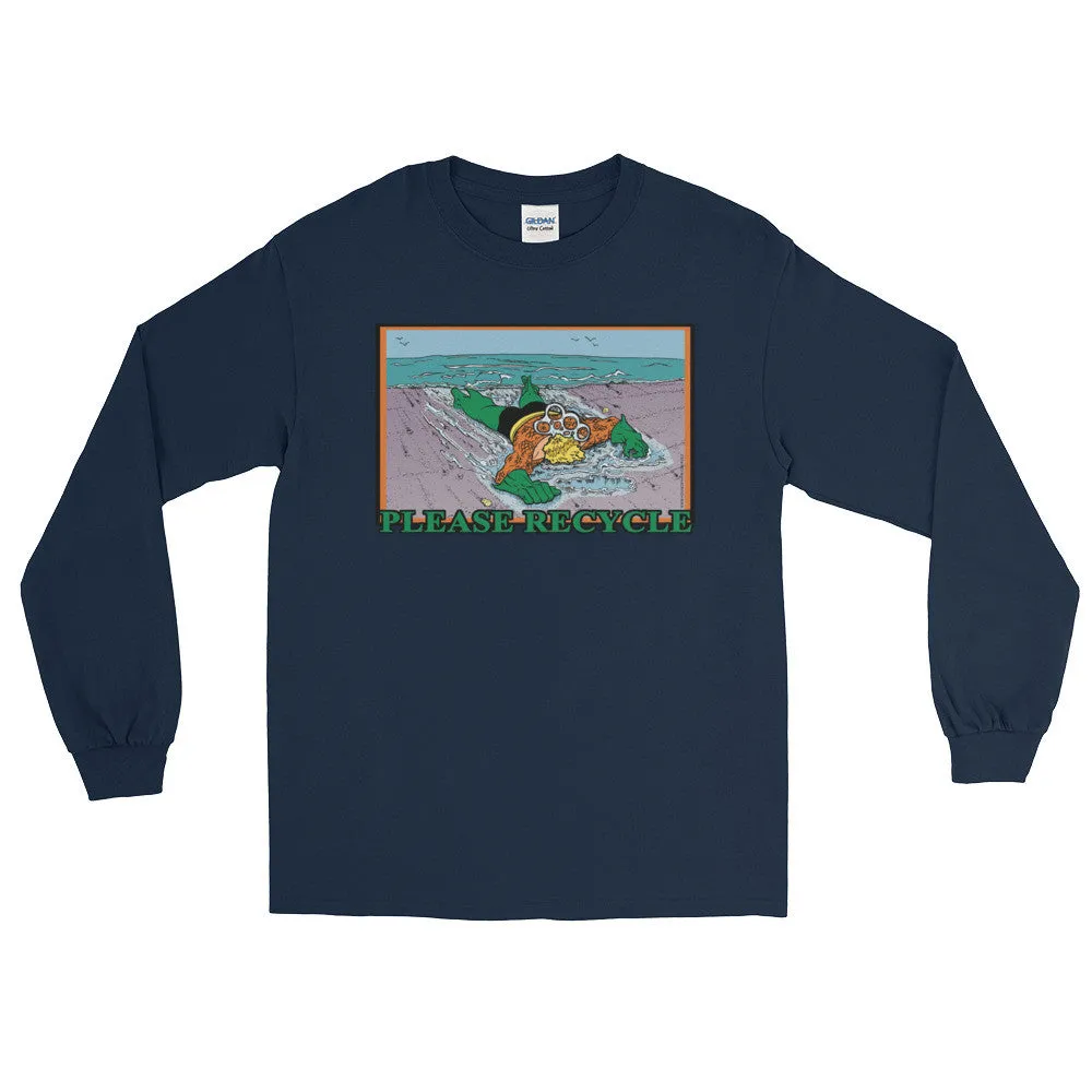 Please Recycle Superhero Long Sleeve Shirt