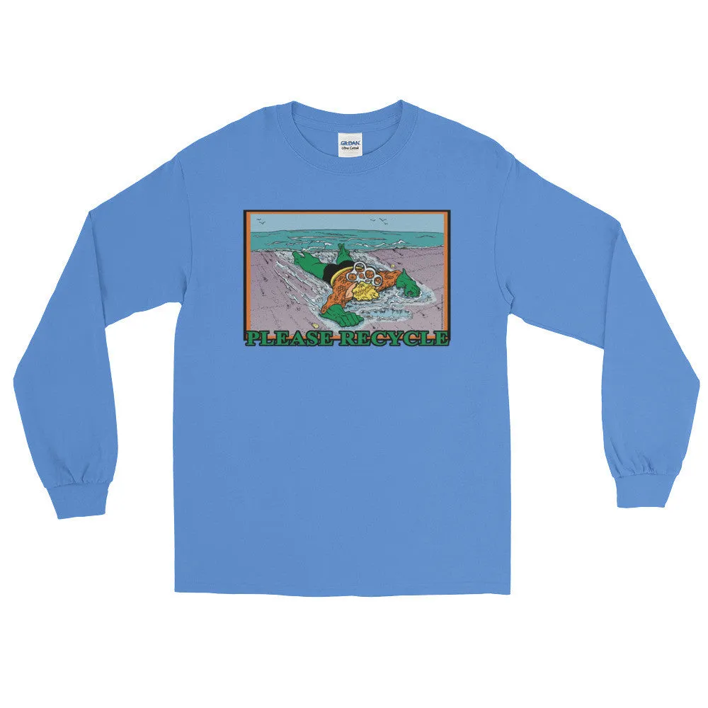Please Recycle Superhero Long Sleeve Shirt