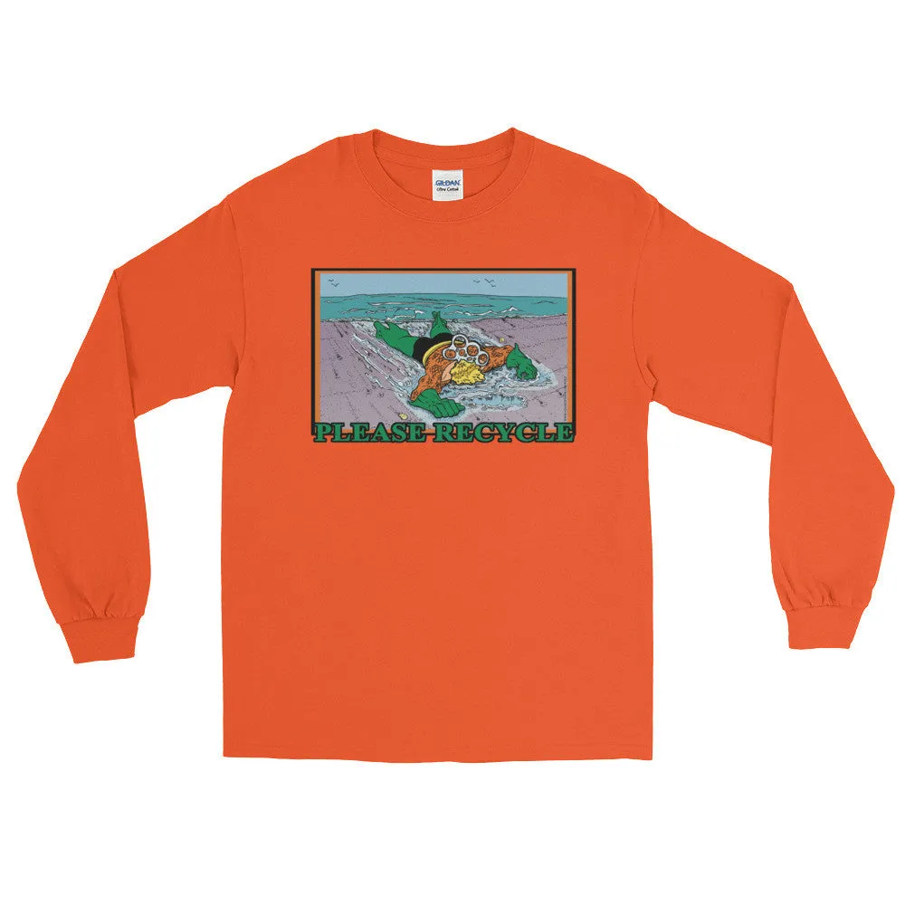 Please Recycle Superhero Long Sleeve Shirt