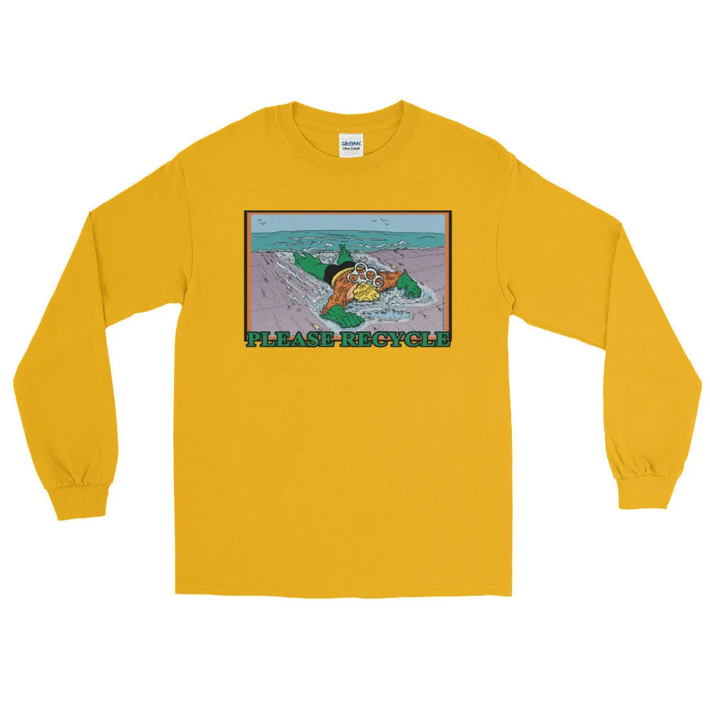 Please Recycle Superhero Long Sleeve Shirt