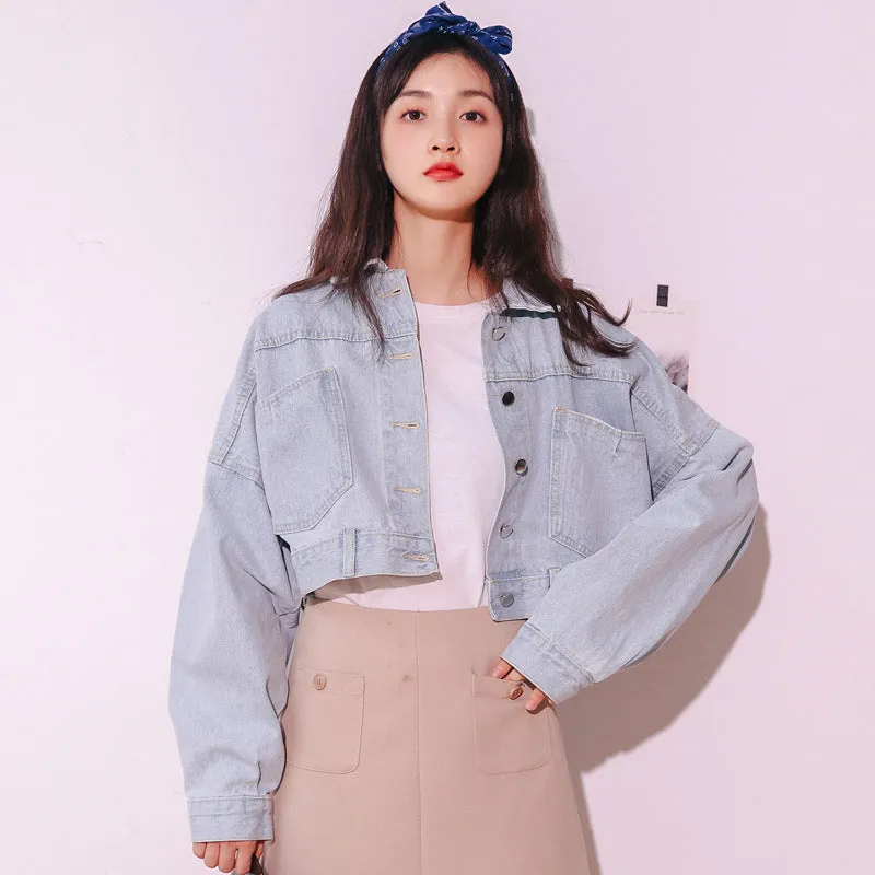 "BACK TIE DENIM" JACKET N082102