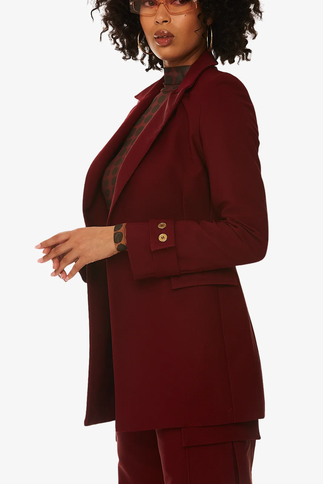 "Nell" Jacket In Merlot