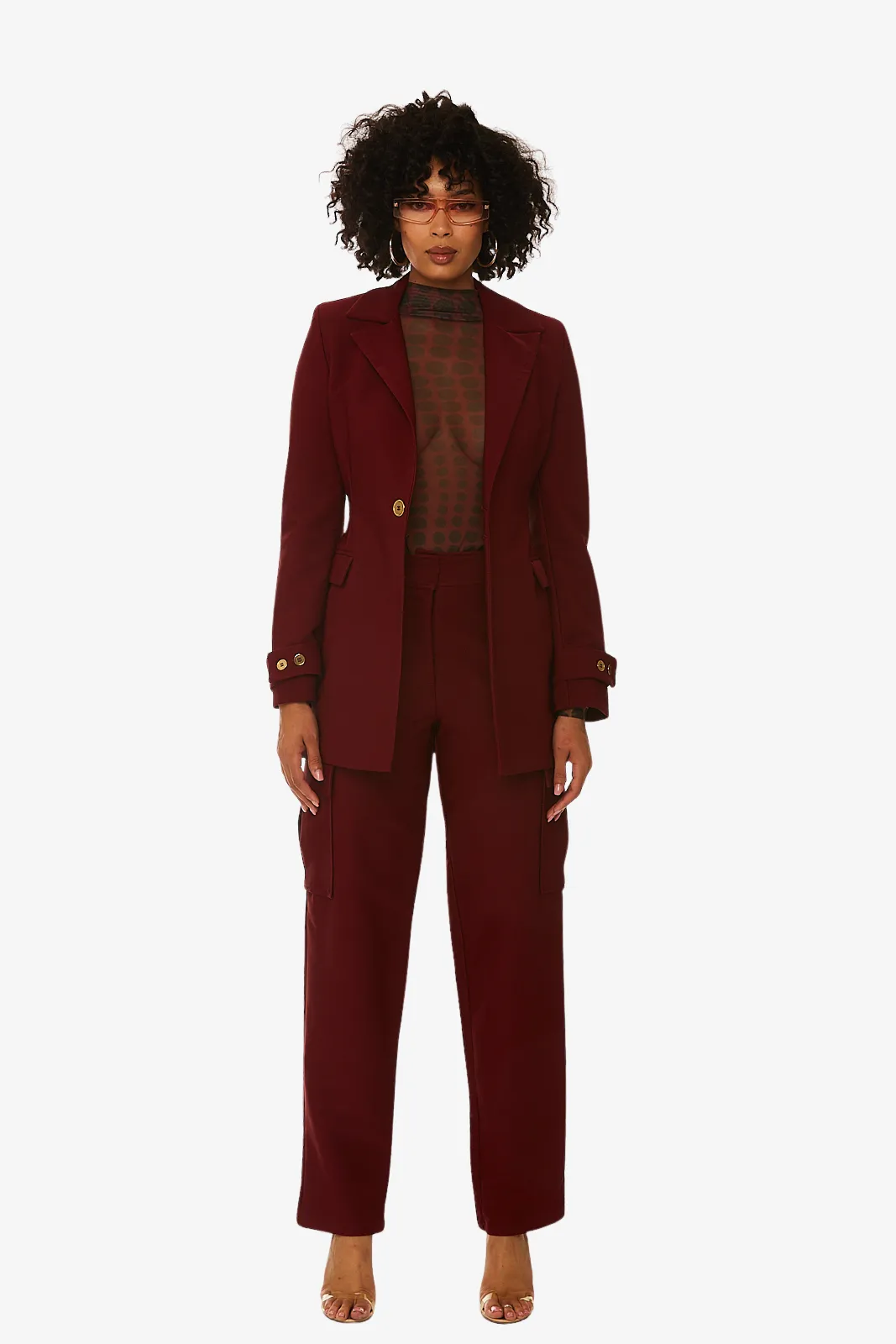 "Nell" Jacket In Merlot