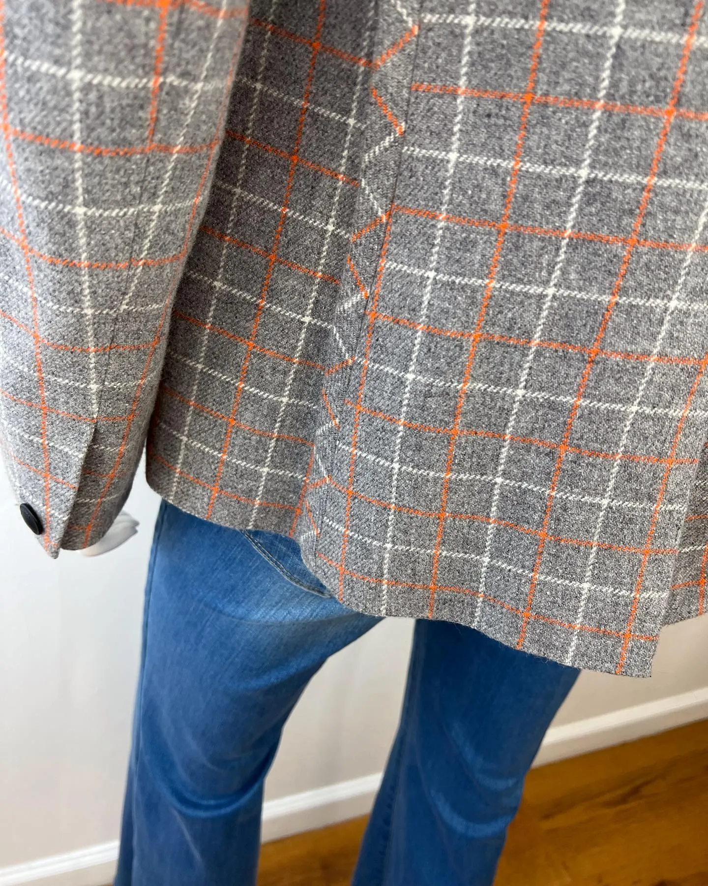 RAG & BONE RYLIE WOOL CHECK BLAZER