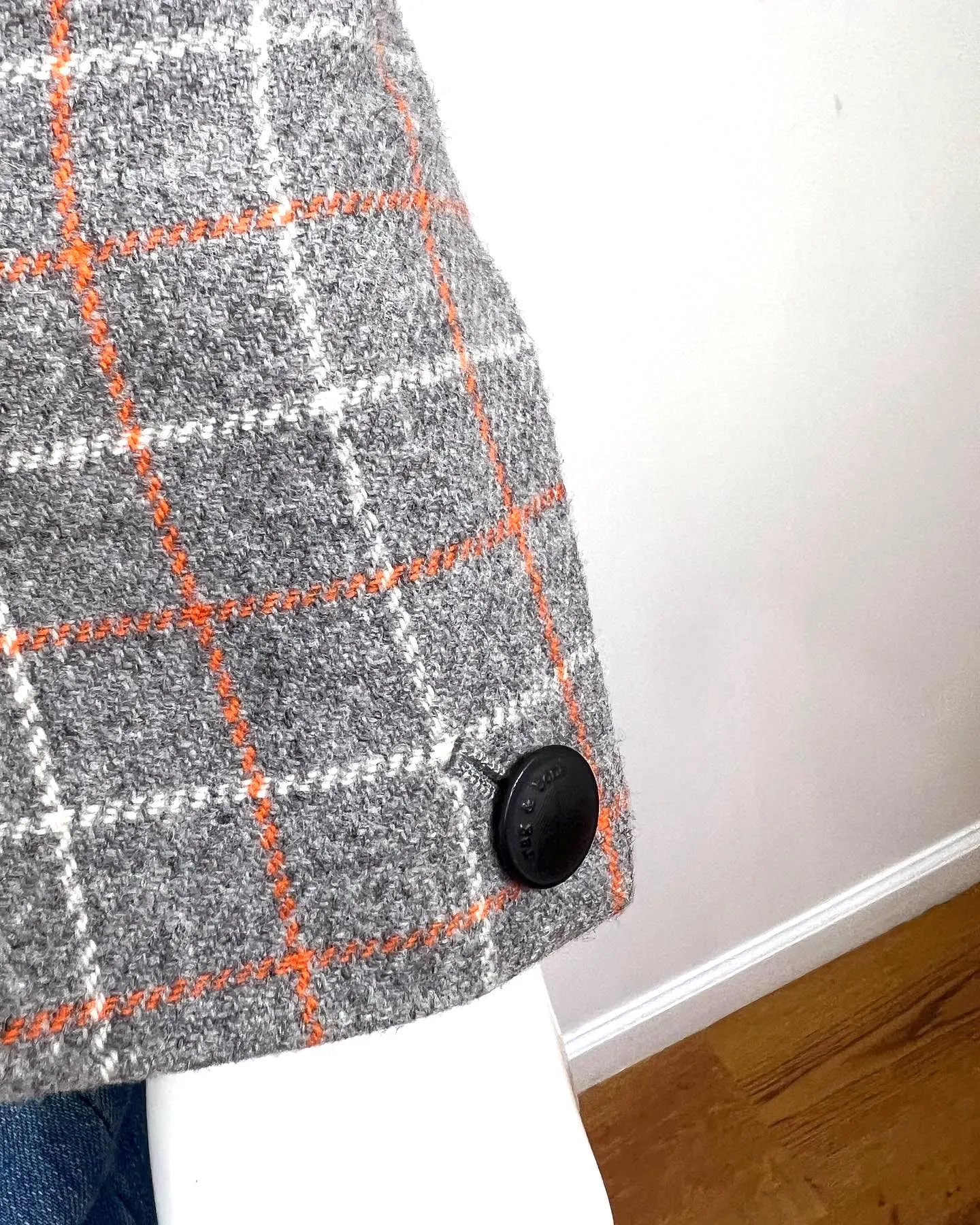RAG & BONE RYLIE WOOL CHECK BLAZER