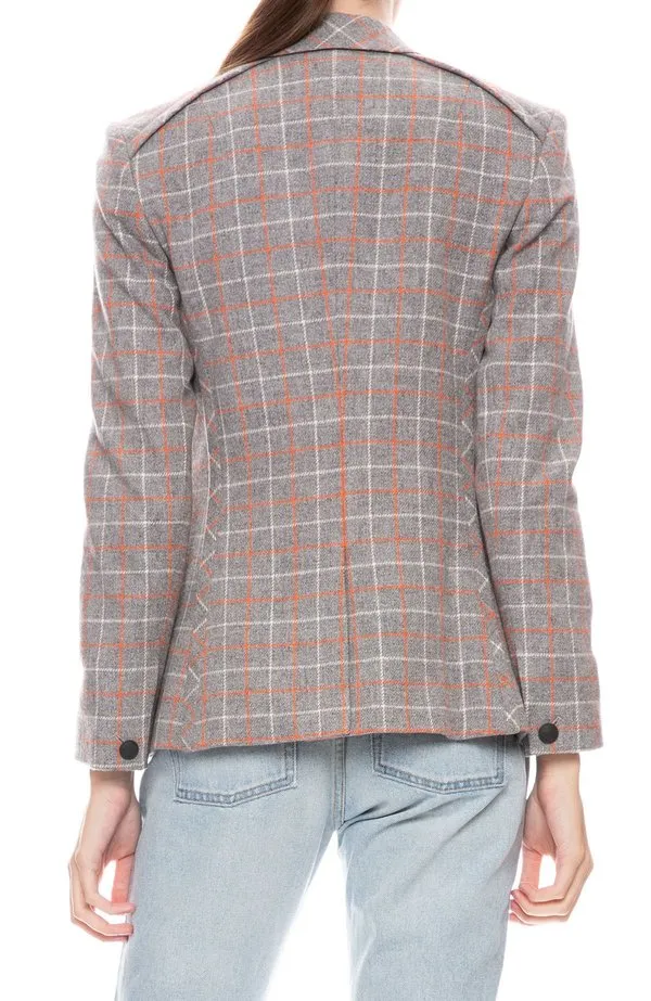 RAG & BONE RYLIE WOOL CHECK BLAZER