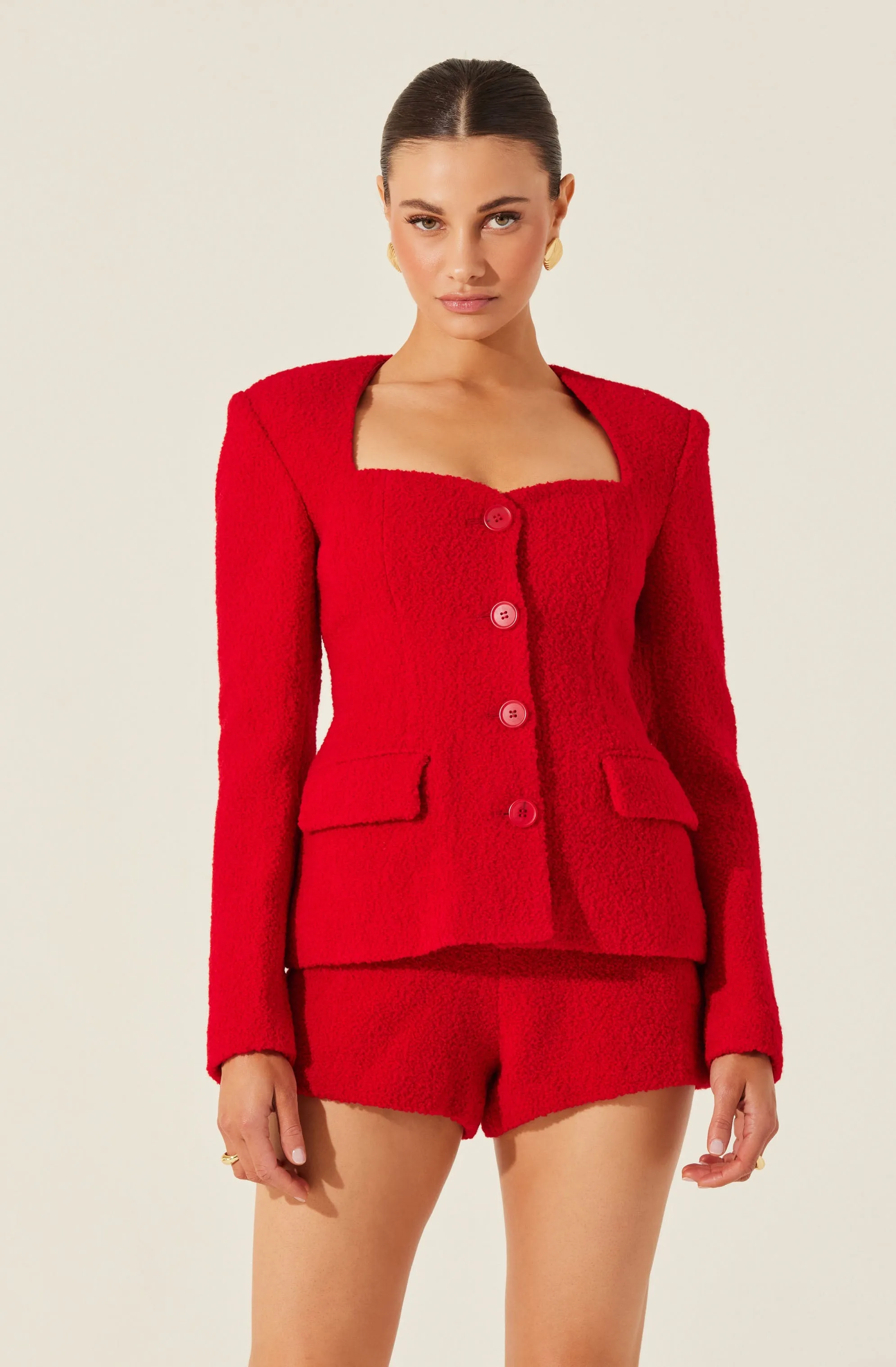 Rivka Fitted Sweetheart Blazer