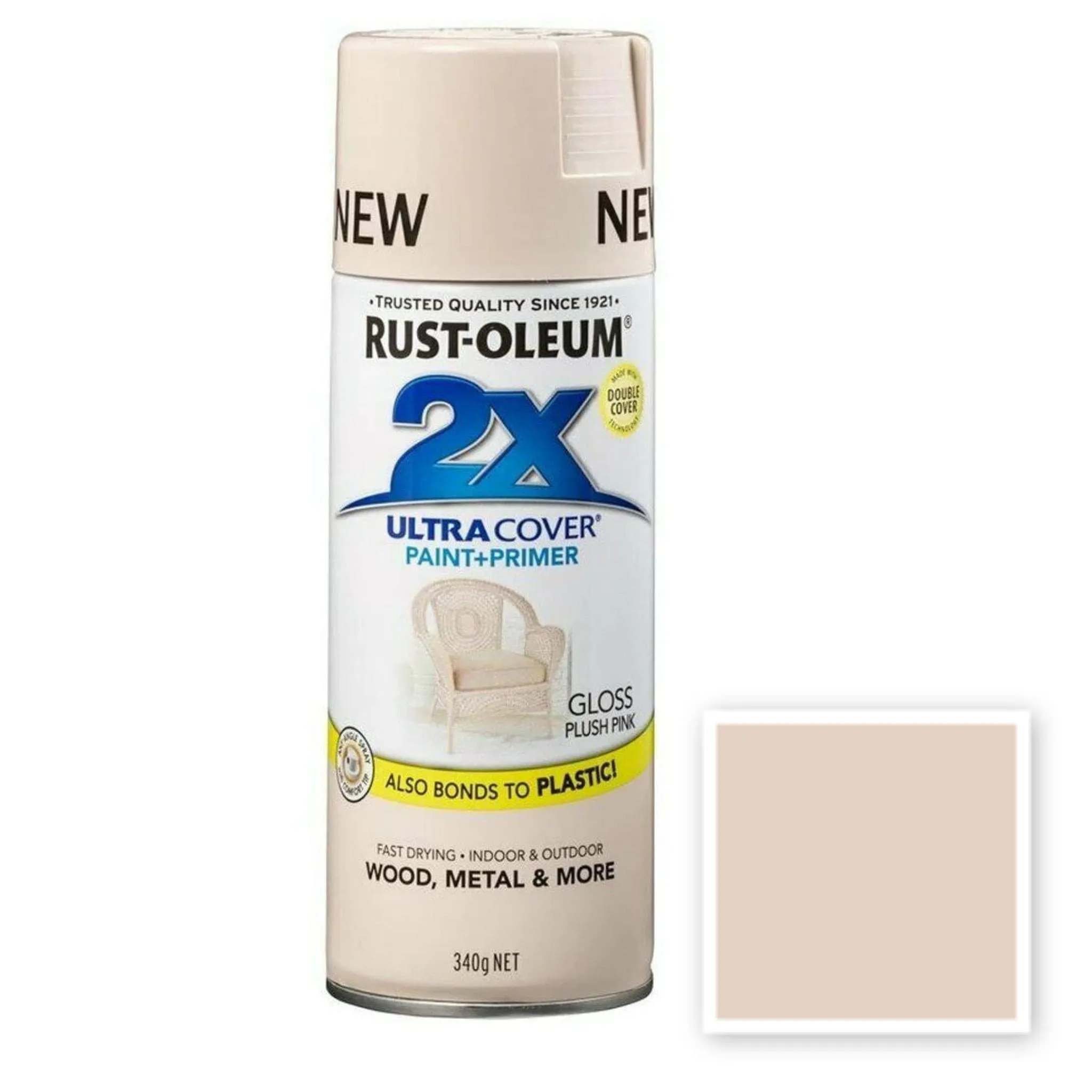 Rustoleum 2X Ultra Cover Gloss Spray - Gloss Plush Pink (6 Cans)