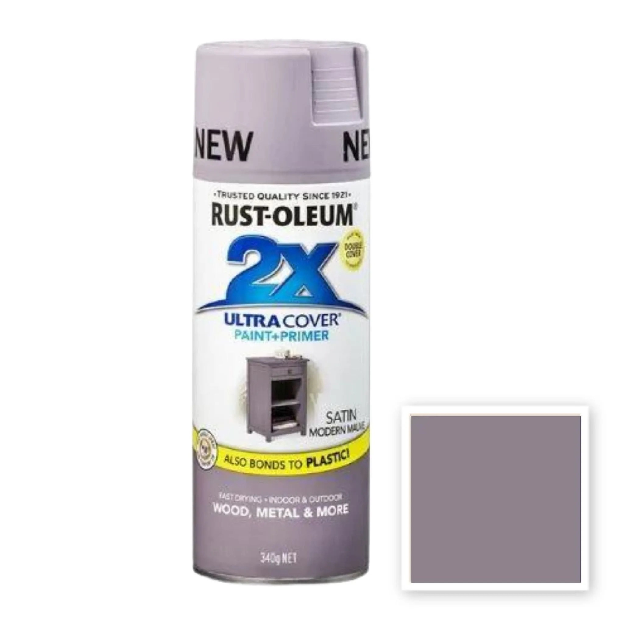 Rustoleum 2X Ultra Cover Spray - Satin Modern Mauve (6 Cans)