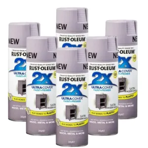 Rustoleum 2X Ultra Cover Spray - Satin Modern Mauve (6 Cans)