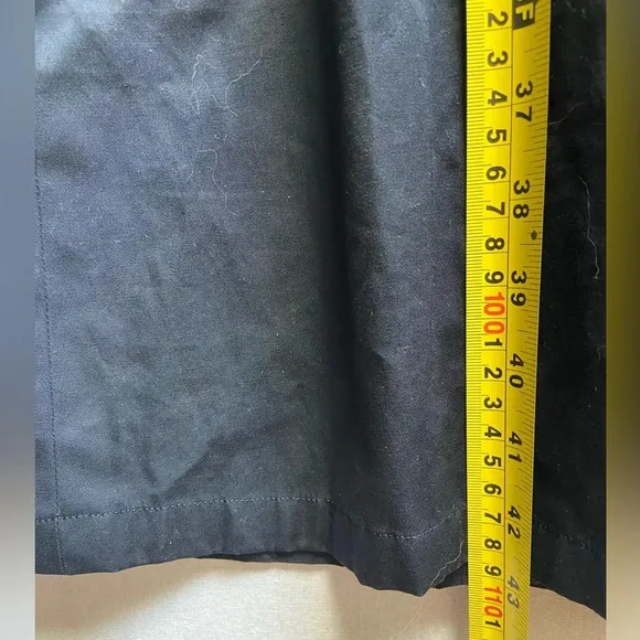 Sanyo black belted trench jacket 22” PTP (M/L)