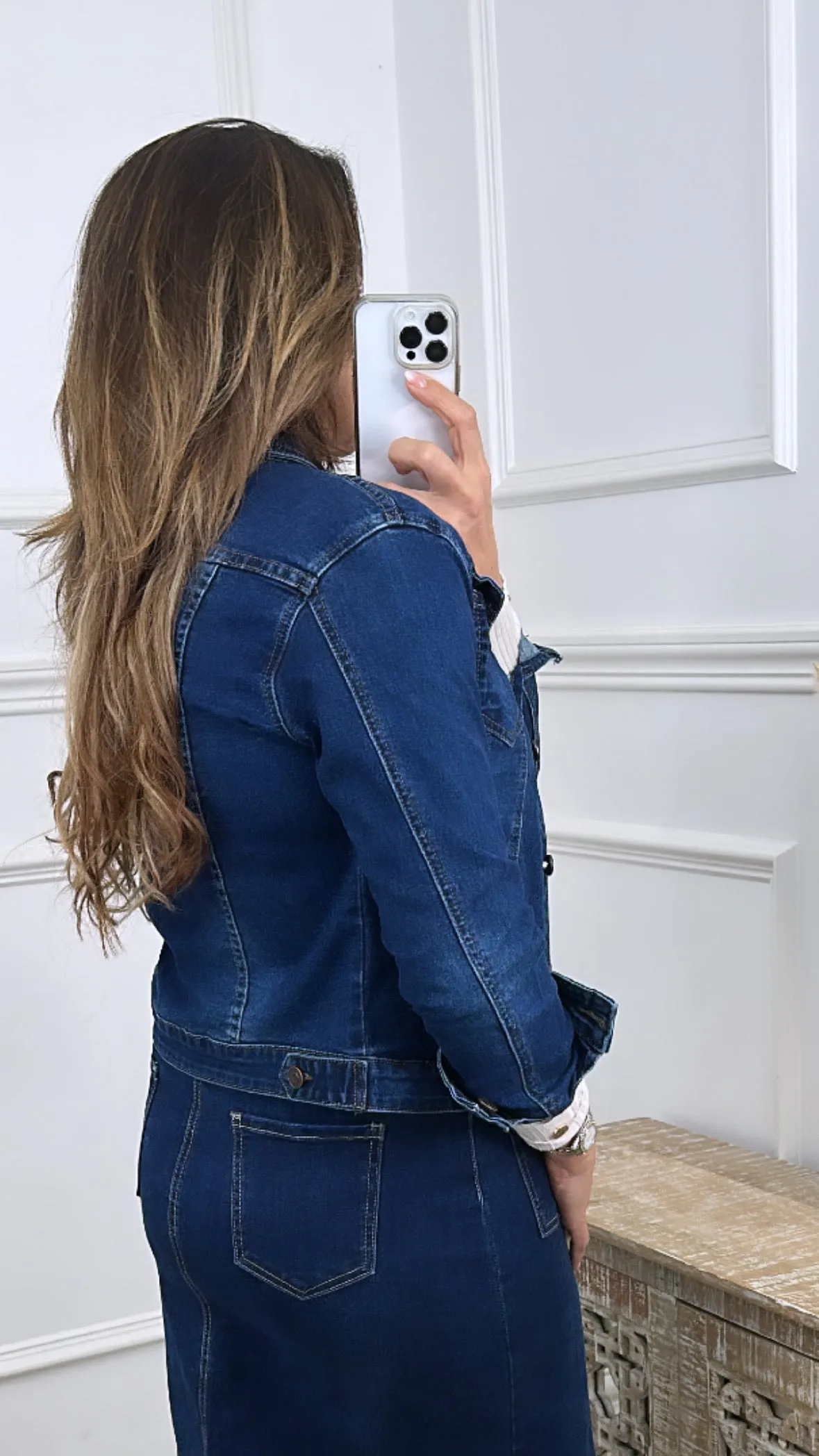 Sharon Dark Wash Denim Jacket