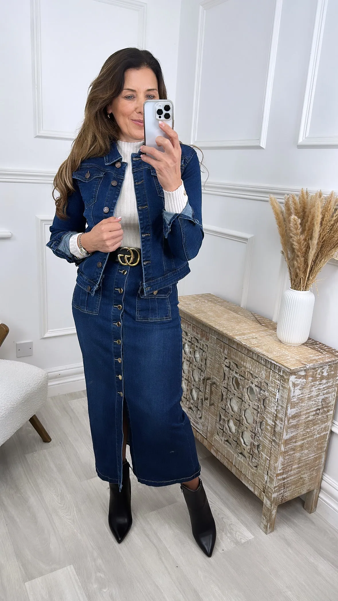 Sharon Dark Wash Denim Jacket