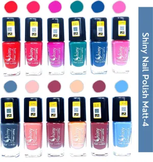 Shiny Matt- 4 Nail Polish Shiny- 2 (Pack of 12, 9.9ML Each)