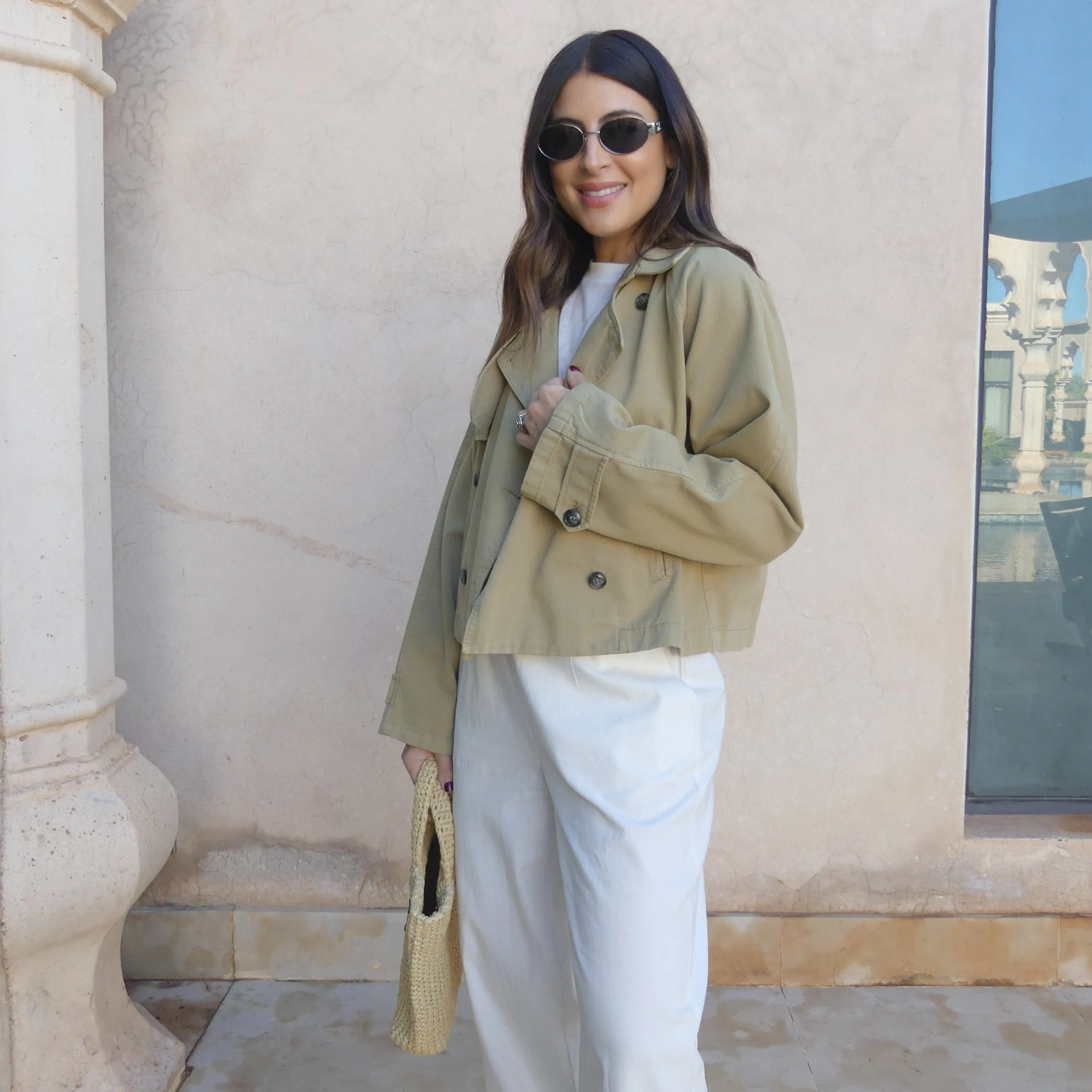 SHORT BOXY TRENCH COAT