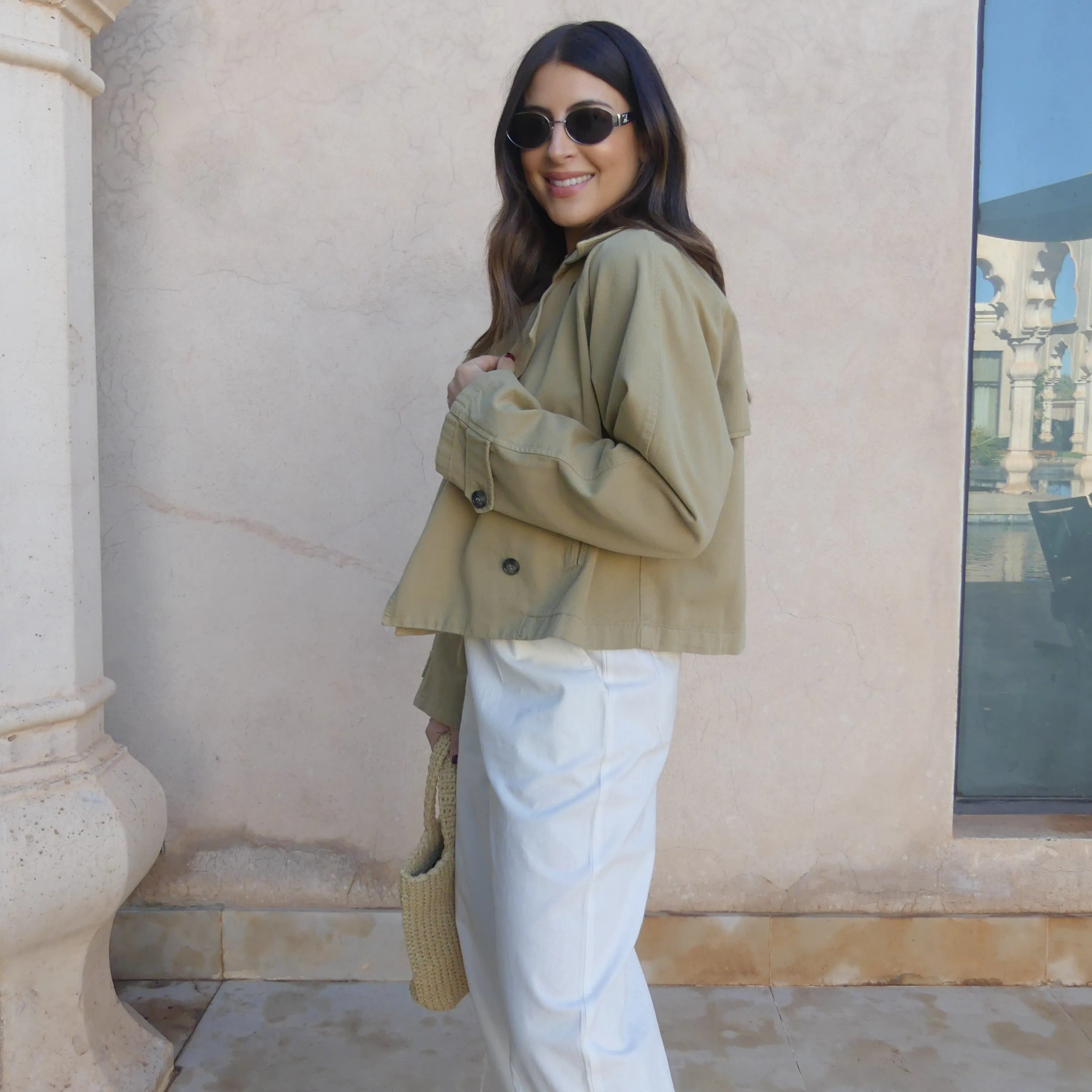 SHORT BOXY TRENCH COAT