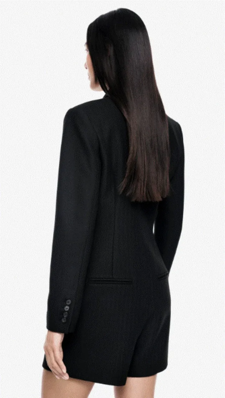 Smythe x Rivet Collab Jumpsuit - Black Herringbone