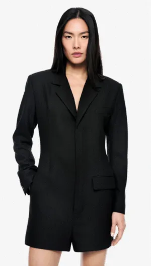Smythe x Rivet Collab Jumpsuit - Black Herringbone