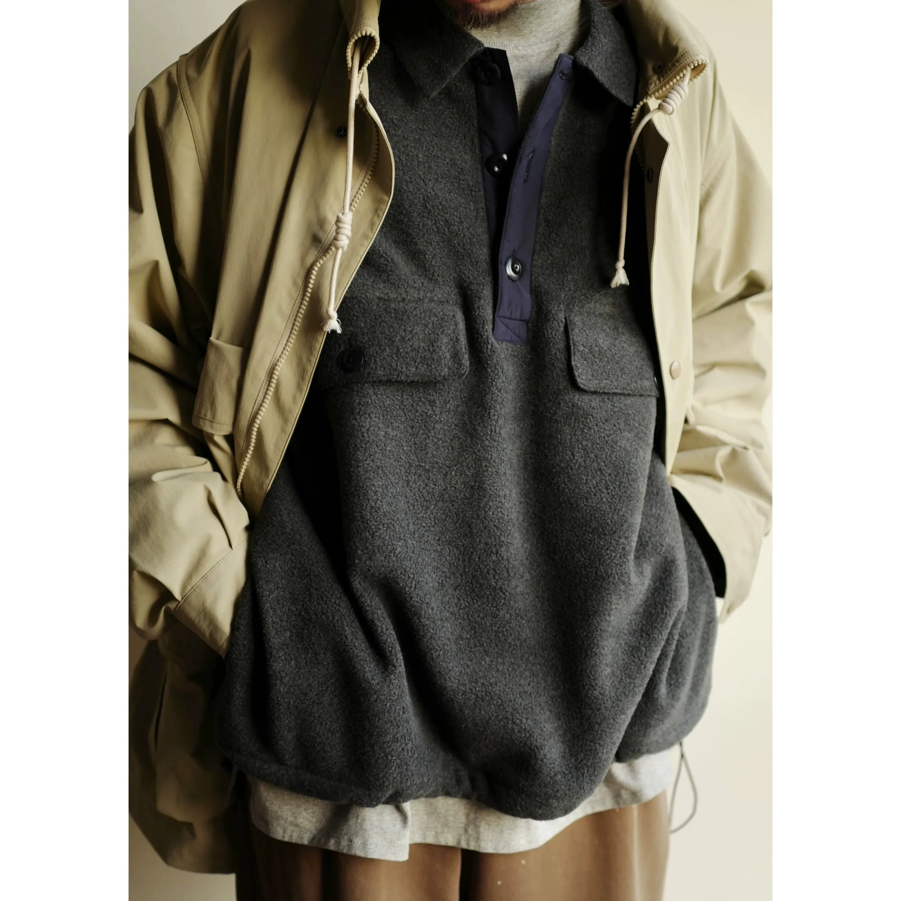 Snap Fleece Pullover