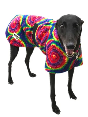 Spring range classic style Greyhound ‘retro’ coat in cotton & thinner fleece washable