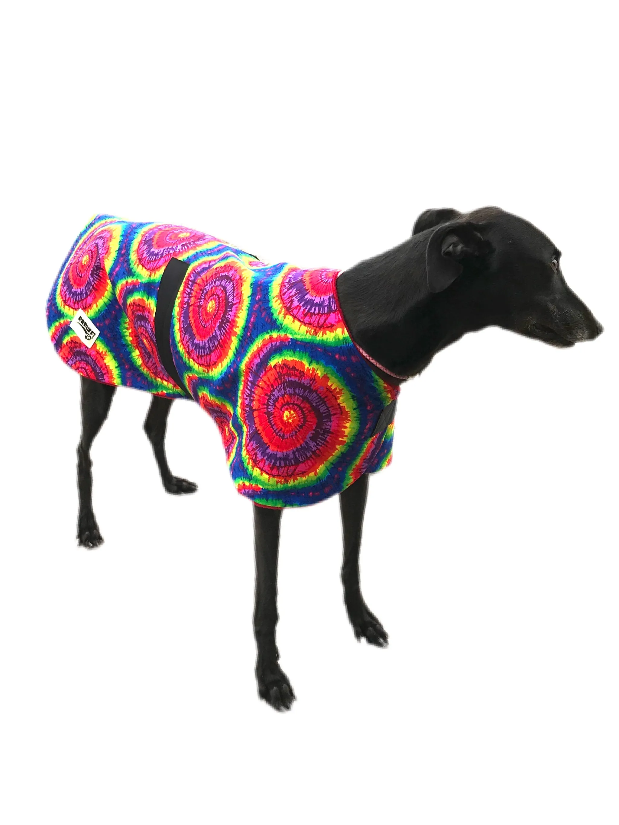 Spring range classic style Greyhound ‘retro’ coat in cotton & thinner fleece washable