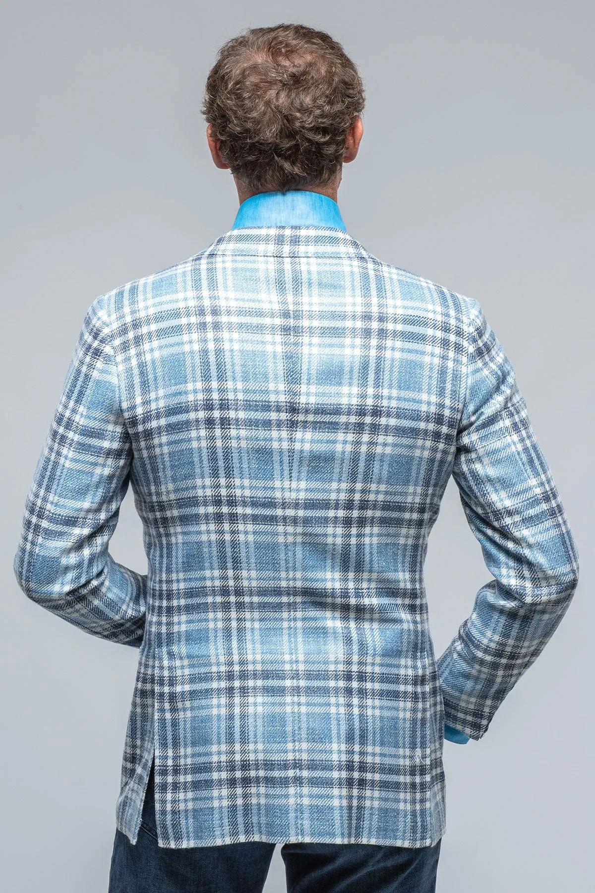 St. Remy Blue Navy and White Check Jacket