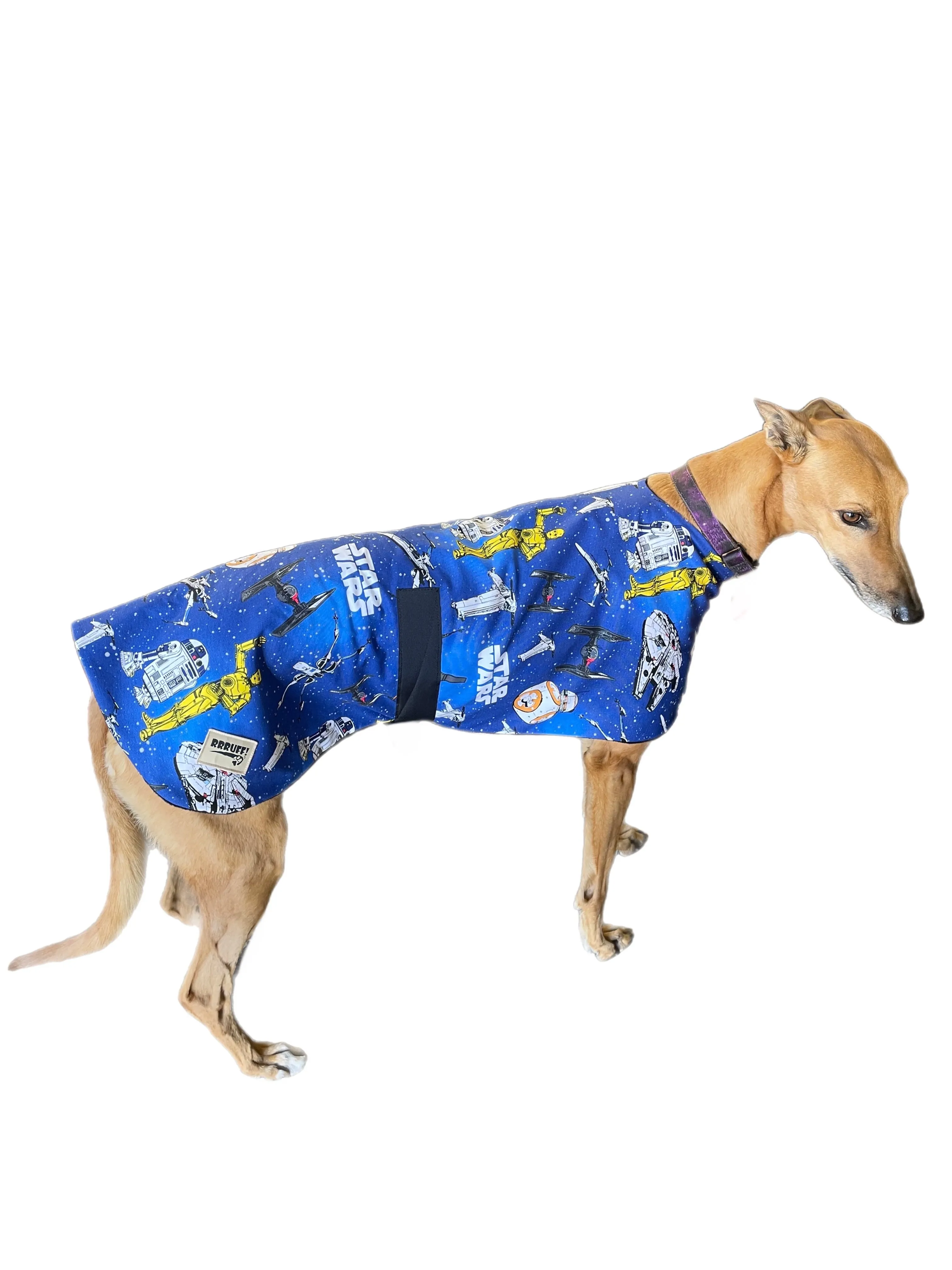 Star Wars Spring classic style Greyhound coat design in a sturdy cotton & fleece washable