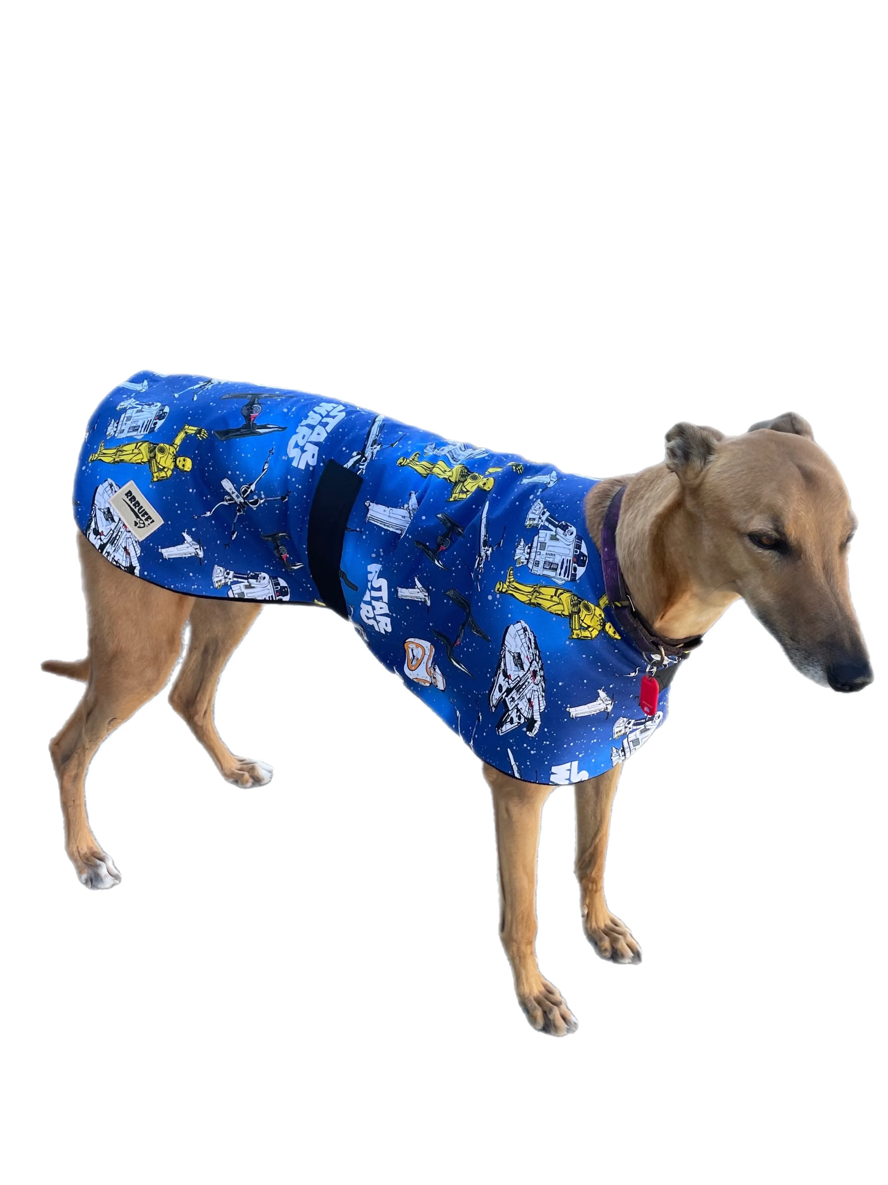 Star Wars Spring classic style Greyhound coat design in a sturdy cotton & fleece washable