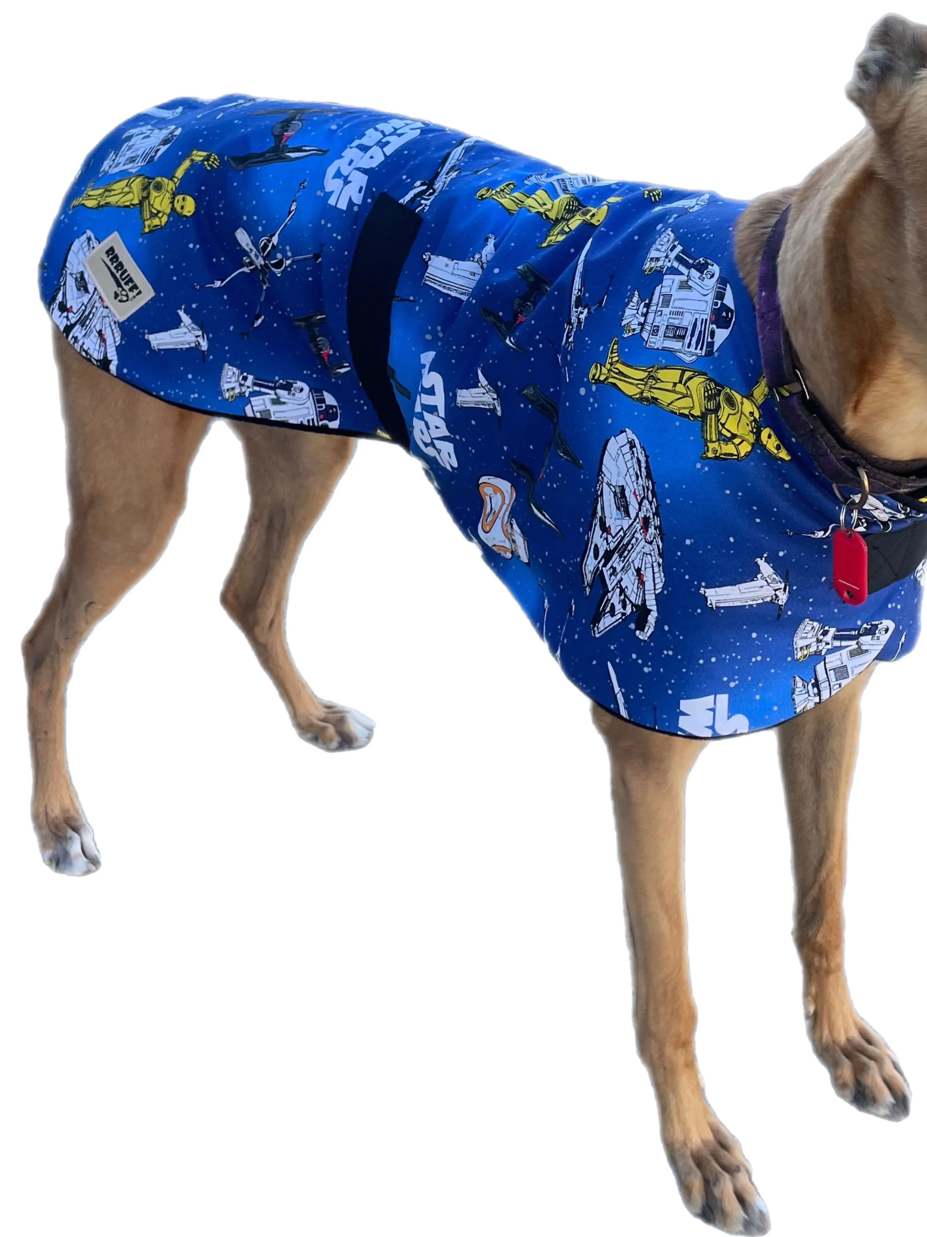 Star Wars Spring classic style Greyhound coat design in a sturdy cotton & fleece washable