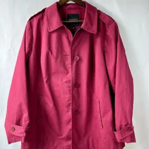 Talbots Red Trench Coat Classic Style