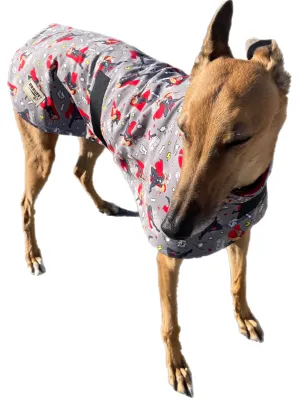 Thor Spring classic style Greyhound coat design in a sturdy cotton & lush fleece washable clearance