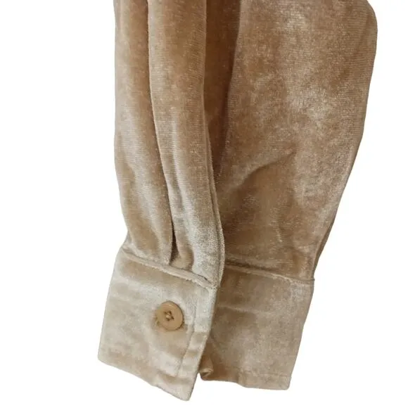 Toby Heart Ginger Velvet Love Indie Trench Sz M Beige GLAM Valentine Romantic