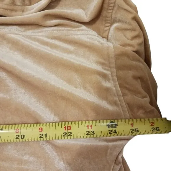 Toby Heart Ginger Velvet Love Indie Trench Sz M Beige GLAM Valentine Romantic
