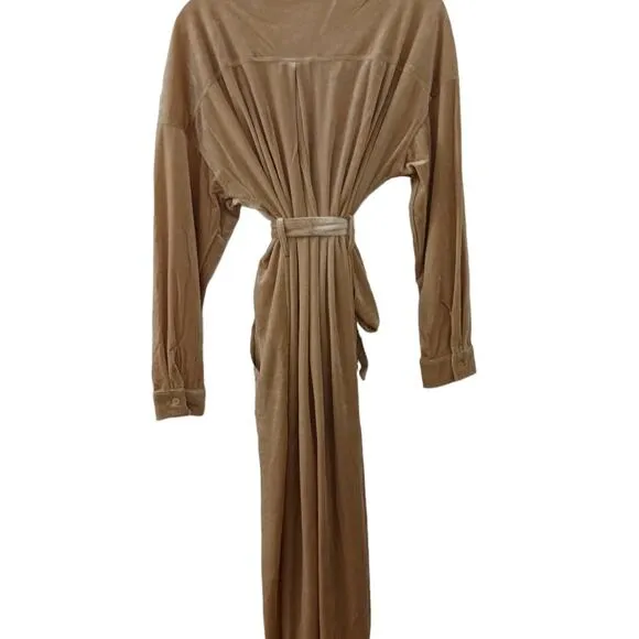 Toby Heart Ginger Velvet Love Indie Trench Sz M Beige GLAM Valentine Romantic