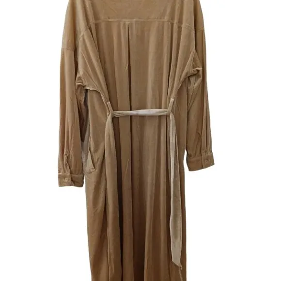 Toby Heart Ginger Velvet Love Indie Trench Sz S Beige GLAM Valentine Romantic