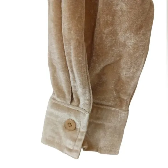 Toby Heart Ginger Velvet Love Indie Trench Sz S Beige GLAM Valentine Romantic