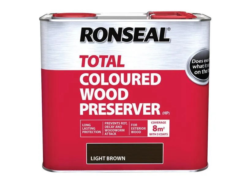 Trade Total Wood Preserver Light Brown 2.5 litre