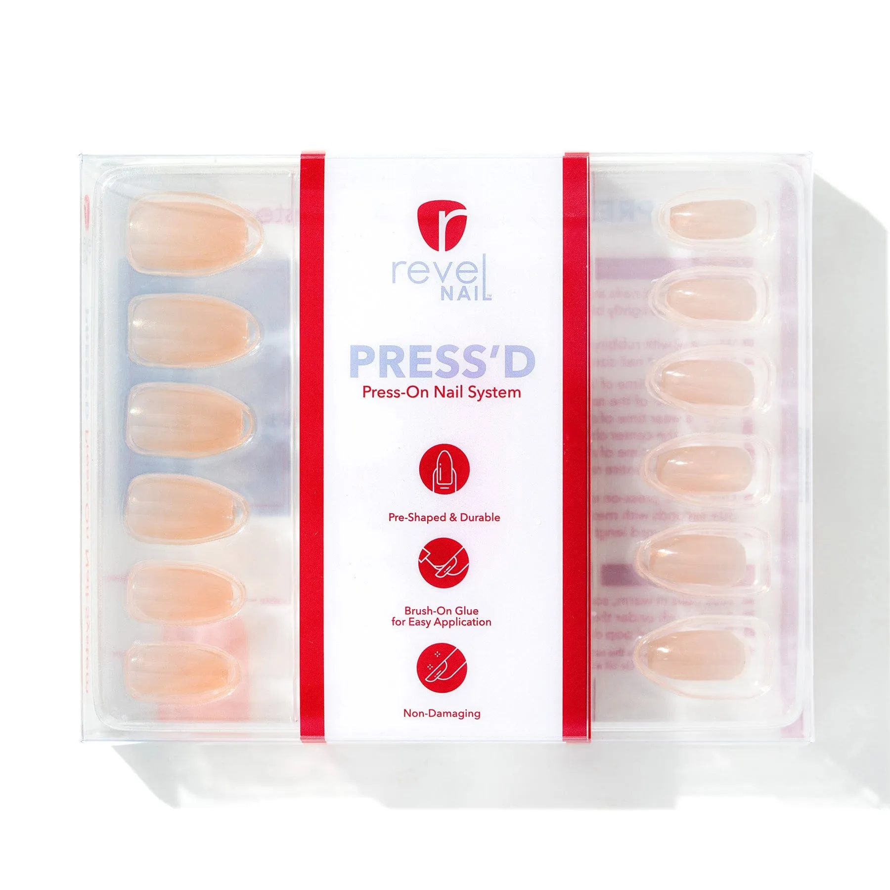 Trench Coat | Gloss Medium Coffin Press-On Nails