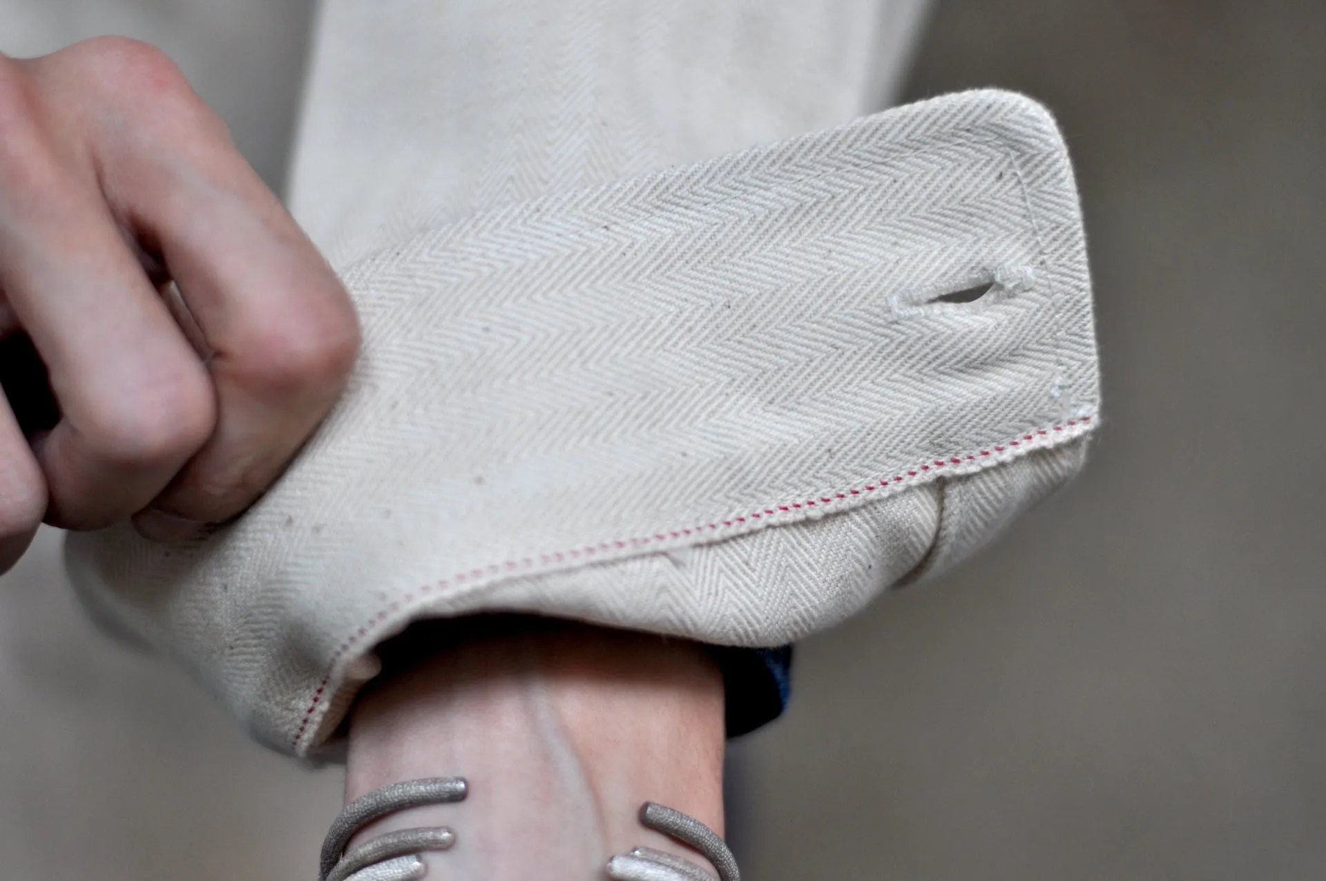 Unique Garment 14oz Selvage HBT 'Officer' Utility Jacketed Shirt (Straw)