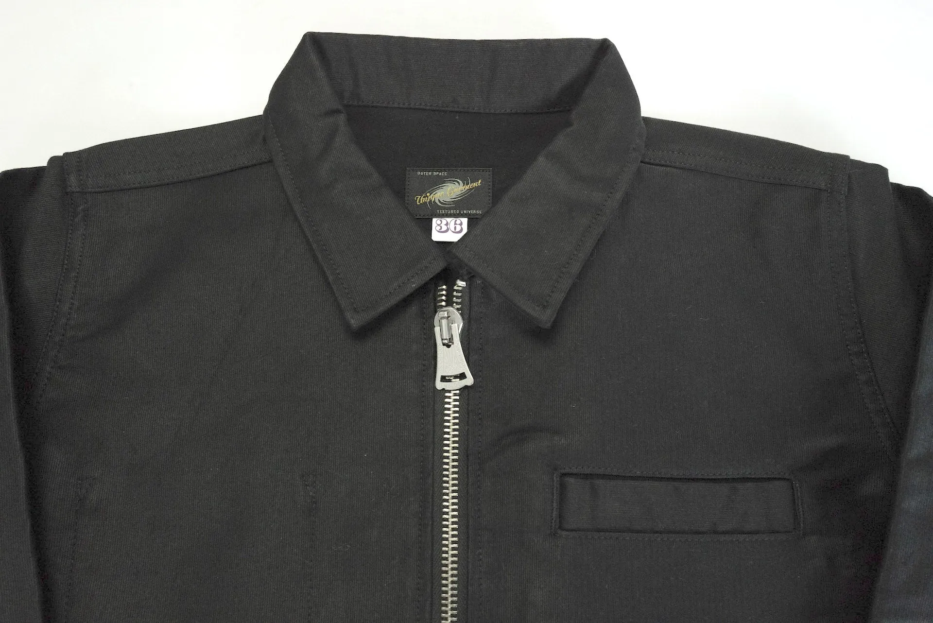 Unique Garment Heavyweight Jungle Cloth 'Utility' Jacket (Black)