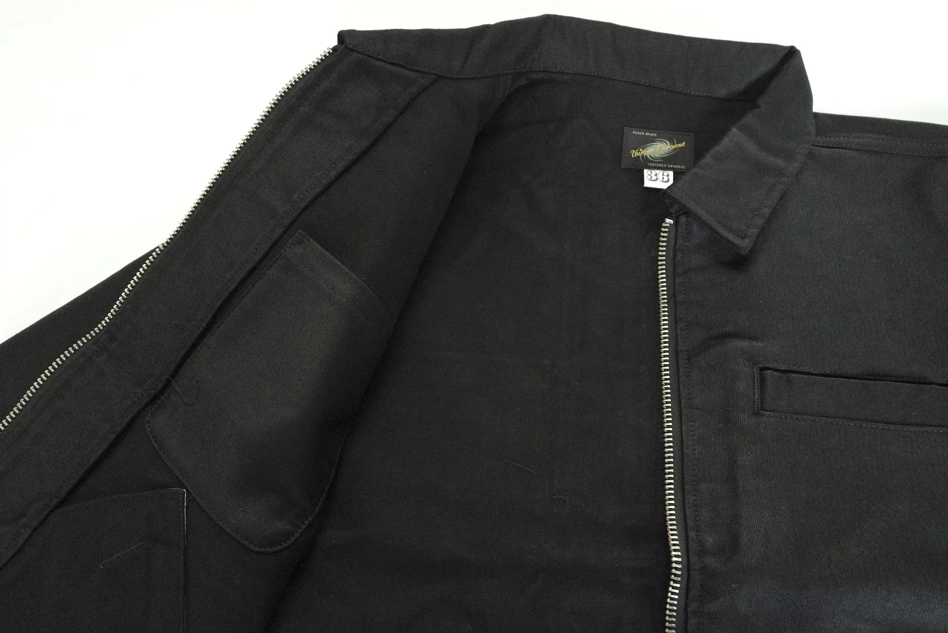 Unique Garment Heavyweight Jungle Cloth 'Utility' Jacket (Black)