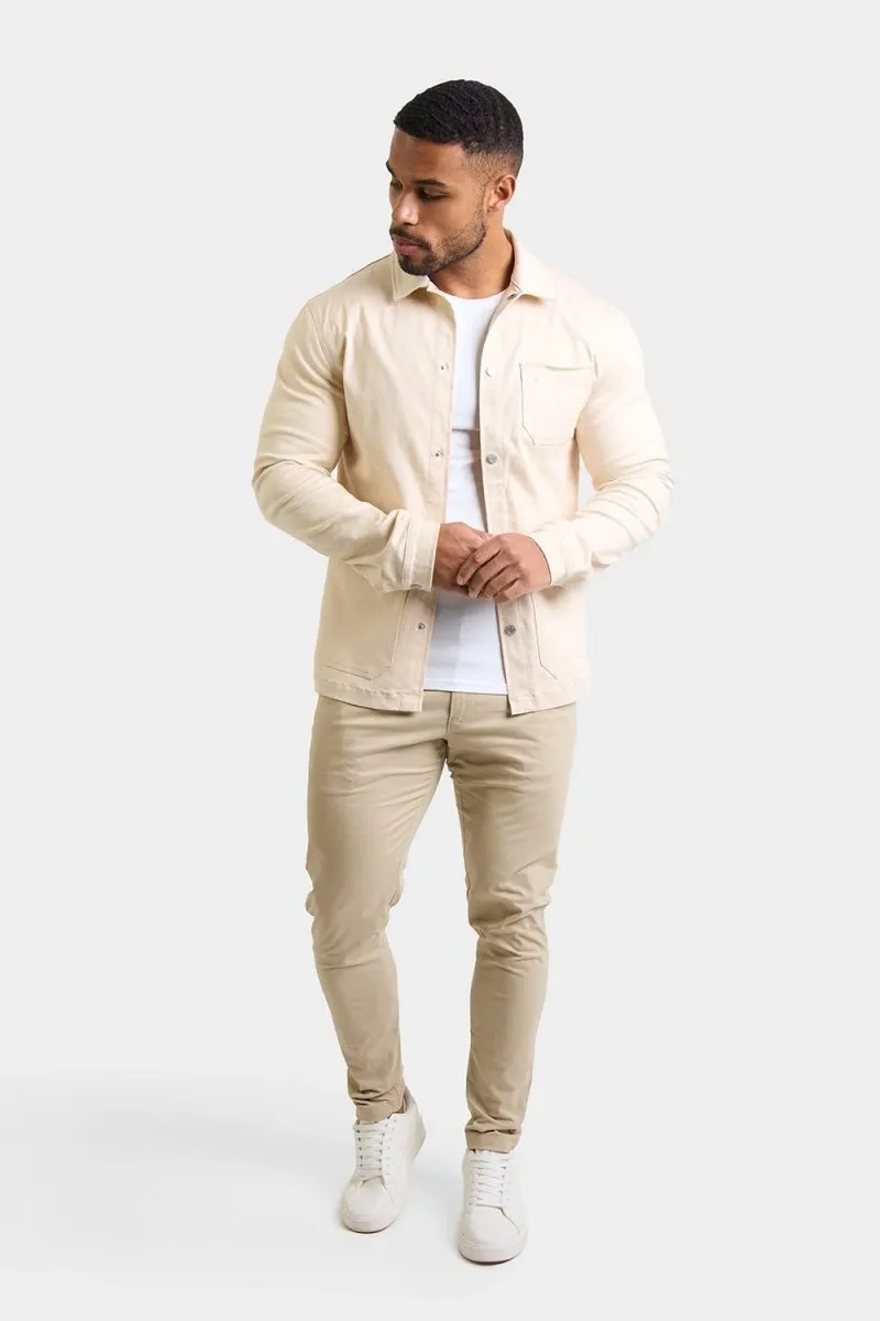 Utility Jacket in Ecru