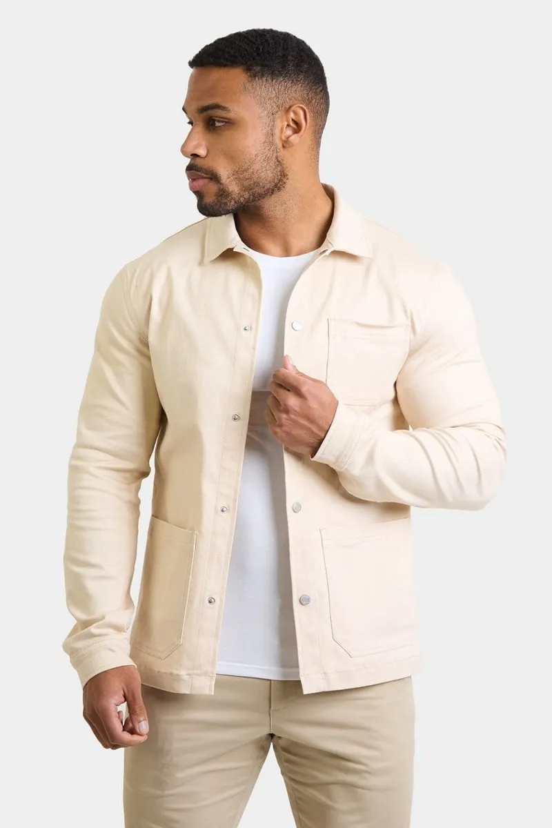 Utility Jacket in Ecru