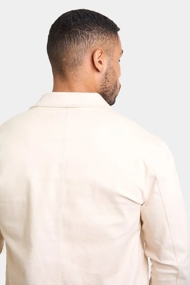 Utility Jacket in Ecru