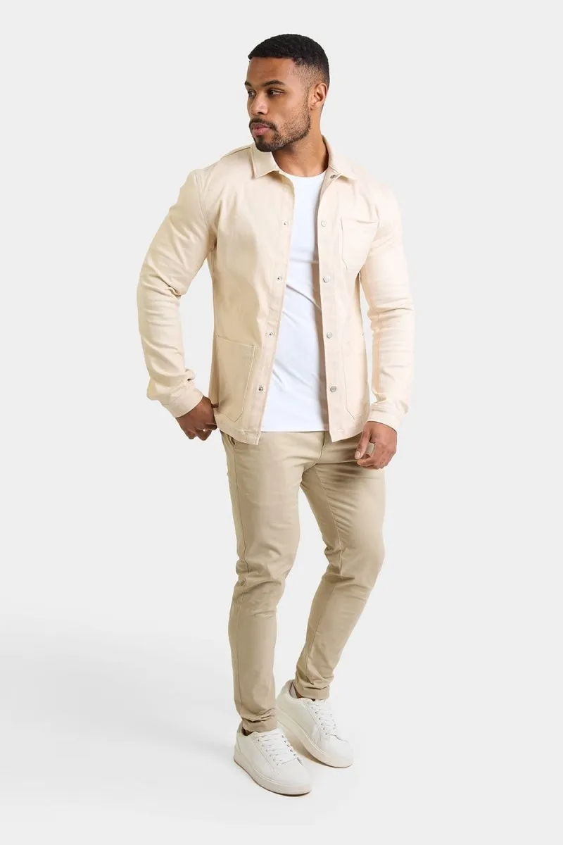Utility Jacket in Ecru