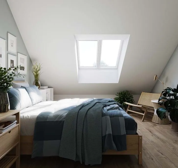 VELUX GPLS FPK08 2070 2-in-1 Double Glazed Top-Hung Window (155 x 140cm)