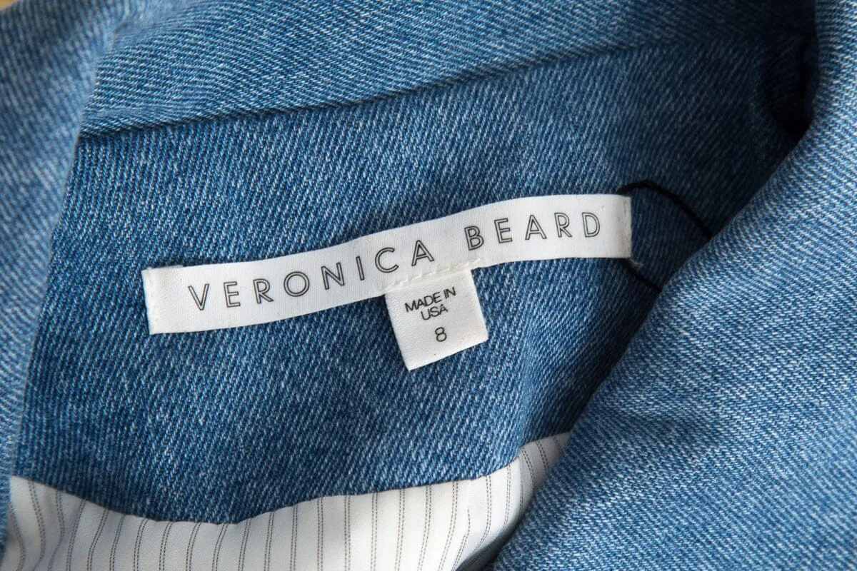 Veronica Beard Multicolor Tweed and Denim Jacket SZ 8