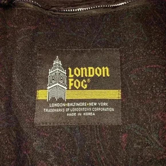 Vintage London Fog Turn Up Collar Trench Coat w/ wool lining Size 8 Regular