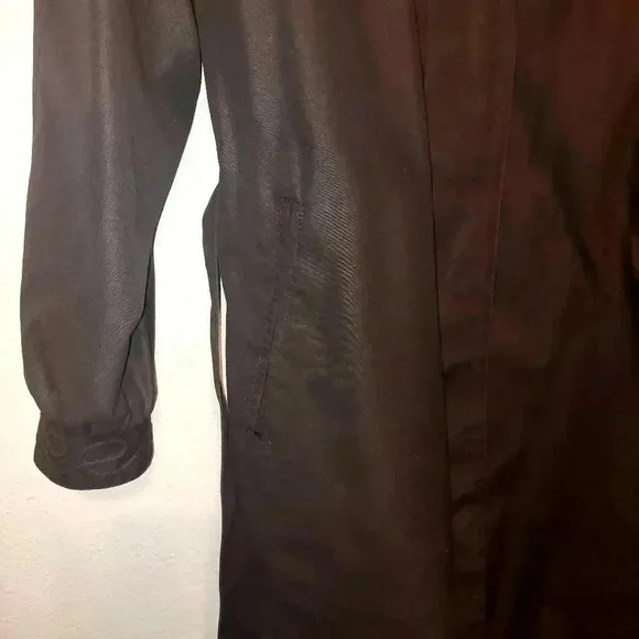 Vintage London Fog Turn Up Collar Trench Coat w/ wool lining Size 8 Regular